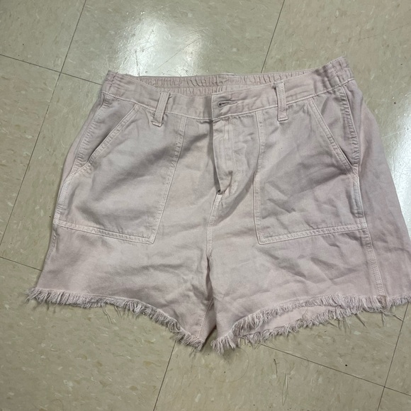 NWOT AERIE baby pale pink high rise loose fitted shorts size MEDIUM - Picture 4 of 6